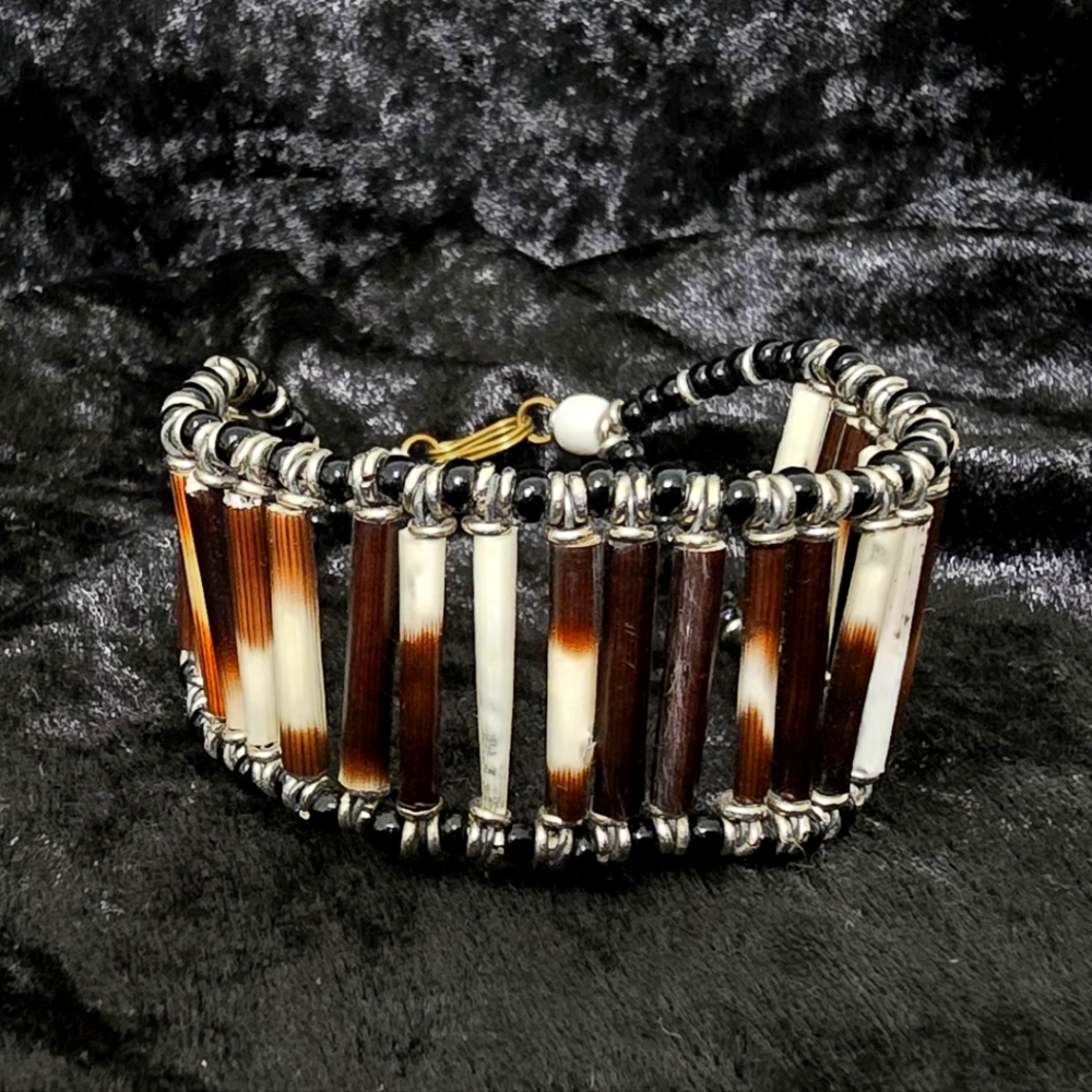 Vintage Tribal Primitive Bone Bracelet